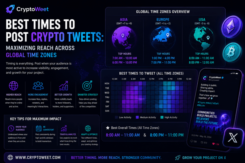 Best Times to Post Crypto Tweets: Maximizing Reach Across Global Time Zones (Asia, Europe, USA)
