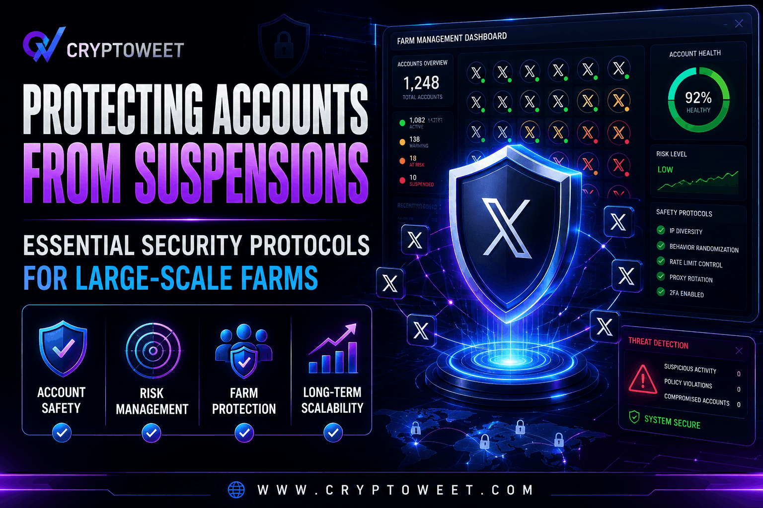 Protecting Accounts from Suspensions: Essential Security Protocols for Large-Scale Farms